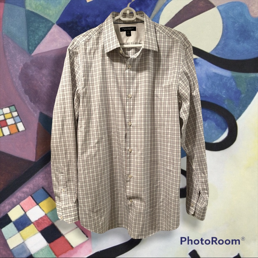 Banana Republic 100% Cotton Non Iron Slim Fit Dress Shirt